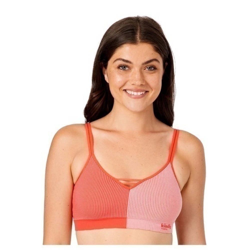 Kindly Yours Women's Seamless Pullover V-Neck Bralette,, Size L NWT